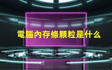 電腦內存條顆粒是什么意思 電腦內存條赫茲是什么意思